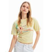 Mulher colar de ilustração de T-shirt Desigual