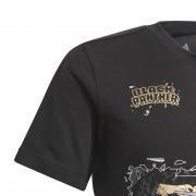 T-shirt de criança adidas Marvel Black Panther Graphics