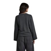 Sweatshirt court mangas ajustáveis para mulheres G-Star