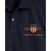 Camisa pólo pique de algodão Gant Archive Shield
