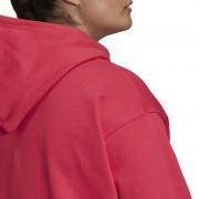 Camisola com capuz para mulher adidas Originals Trefoil-grandes tailles