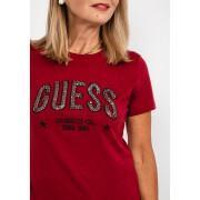 T-shirt de pescoço redondo feminino Guess Mirela