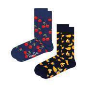 Conjunto de 2 pares de meias Happy Socks Classic Cherry