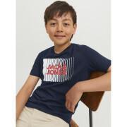 T-shirt criança pescoço redondo Jack & Jones Corp Logo Play