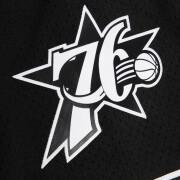 Calções Philadelphia 76ers 2000-01 branco com o logótipo Swingman 