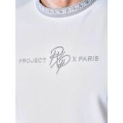 T-shirt lisa com risca com logótipo Project X Paris