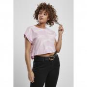 T-shirt mulher Urban Classics short tie dye (tamanhos grandes)