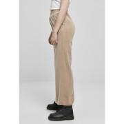 Calças femininas Urban Classics high waist straight velvet (GT)