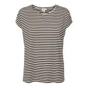 T-shirt listrada feminina Vero Moda Ava Plain